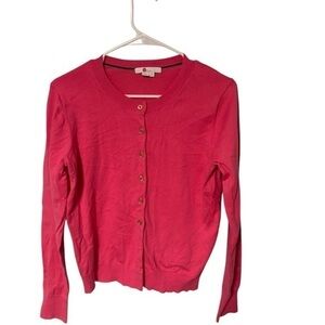 Biden Pink Button Up Cardigan Size Medium